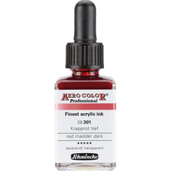 Encre acrylique - Extra-fine - Rouge de Garance - 28 301 - Aéro Color Pro - Schmincke