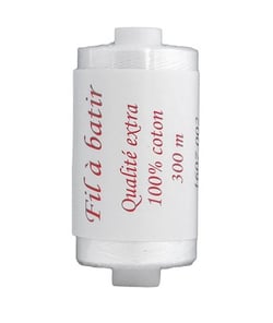 Fil À Batir 100% Coton Bobine De 300 mètres - Care & Create Blanc