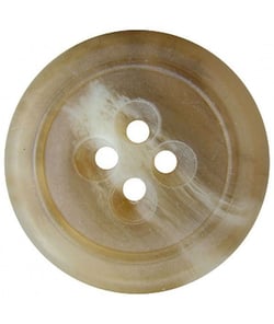 Carte de 1 bouton Manteau Chiné Beige 34mm - Union Knopf Ecru