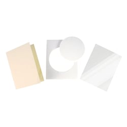 MégaCréa DIY - Carte double shaker pour cartes à paillettes Rond 10 x 14 cm