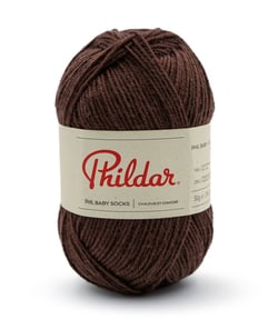Pelote de Laine Mérino Phil Baby & Socks - Chaleur et Douceur pour Petits Pieds Brownie