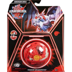 Bakugan battle league - pack deka titanium gragonoid : 1 grande boule jumbo rouge - spin master 20142170