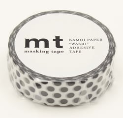 Masking Tape - Grands pois noirs - 7 m x 15mm