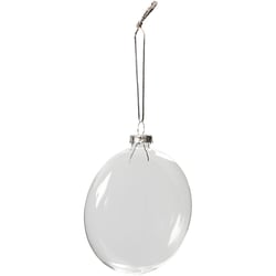 Boules de Noël en verre, d 8 cm, ép. 2,1 cm, 6 pièces/ 1 Pq.
