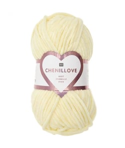 Découvrez le Confort et la Douceur de la Pelote Velours Creative Chenillove 100GR de Rico Design 03 Jaune