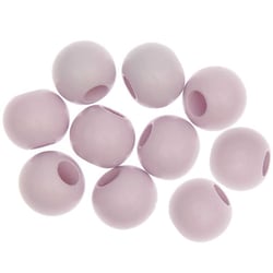 10 Perles rondes - bois rose - 20 mm
