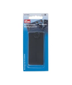 Rallonge tour de ceinture à bouton 70×35mm - Prym Noir