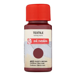 Peinture pour textile - brun rouille - Talens Art Creation - 50ml