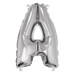 Ballon Lettre A, 40cm, 1pce. , argent