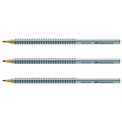 Crayon graphite FABER-CASTELL - GRIP 2001 - Triangulaire - Dureté 2H - Lot de 3