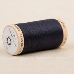 Bobine de fil 100% coton bio 275m marine