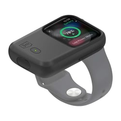 3mk Powerbank sans fil pour Apple Watch 49mm 1200mAh Coque Silicone Noir