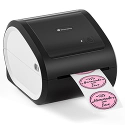 Mini Imprimante Bluetooth Thermique Sans Fil Pour Étiquettes d'Expédition Noir YONIS