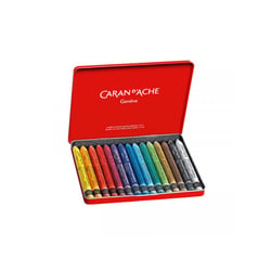 Boîte de 15 pastels à la cire Neocolor 2 Aquarelle Caran d'Ache