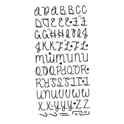 Artemio - Stickers Alphabet Pailleté puffy Noir