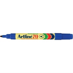 Lot de 12 marqueurs permanents ARTLINE pointe conique 1,5 mm - Bleu