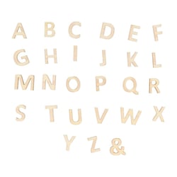 Alphabet bois - 162 pièces - Artemio