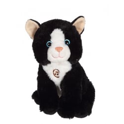 Peluche - Peluche Chat Mimi cats sonore noir - 18 cm