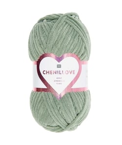 Découvrez le Confort et la Douceur de la Pelote Velours Creative Chenillove 100GR de Rico Design 23 Sauge