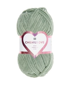 Découvrez le Confort et la Douceur de la Pelote Velours Creative Chenillove 100GR de Rico Design 23 Sauge