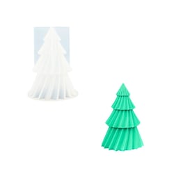 Moule en silicone 9,2 cm x 7 cm x 4,9 cm - Sapin à rayures diagonales