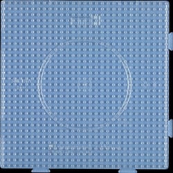 Hama - Plaques transp Carré X 4 (Grand) pour perles standard (Ø5 mm)