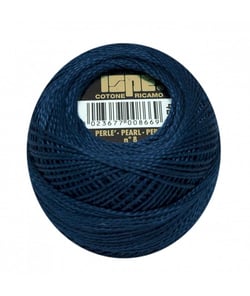 Coton perlé ISPE N°8 - 10GR - Distrifil 429 -bleu indigo
