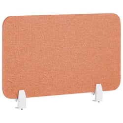 Séparateur Cloison Acoustique de Bureau et Table Orange en Polyester et Matière Synthétique 72 x 40 cm Idéal pour le Open Space