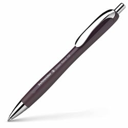 Stylo à bille - Encre bleue - Pointe large - Corps prune - Rétractable - Schneider Slider Rave
