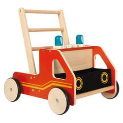 Chariot de marche en bois Pompiers - Small Foot company