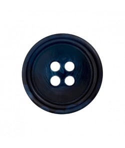 Carte de 2 boutons dégradés costume polyester 4 trous 25mm - Prym Bleu Marine