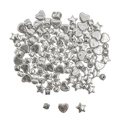 MégaCréa DIY - Intercalaires heishi plastique metallisé argenté 105 pièces