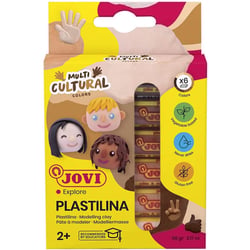 Etui de 6 pâtes à modeler Jovi Multicultural colors