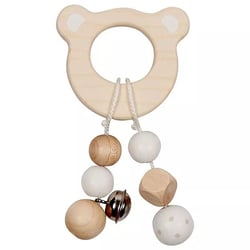 Hochet en bois tête d'ours - Goki