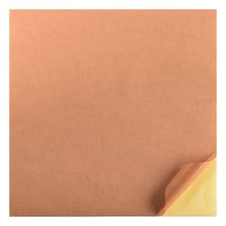 Papier kraft adhésif Florence - Lisse - 10 feuilles - Marron - 30,5 x 30,5 cm - 120 g/m²
