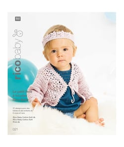 Le petit livre à tricoter Rico Baby - Rico Baby Cotton Soft - Rico Design - N°21 Blanc