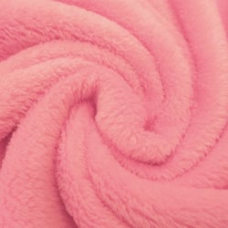 Tissu Doudou uni Rose