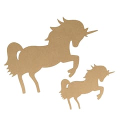 Artemio - Forme en MDF Silhouette Licorne 25cm
