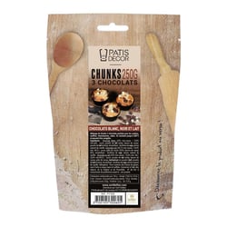 Mélange de chunks aux 3 chocolats 250 g