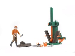 Figurine BRUDER bucheron avec accessoires