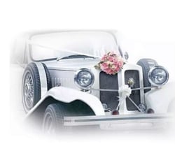 Lot de 4 serviettes en papier découpage collage 33 cm VOITURE DE LA MARIEE D 212