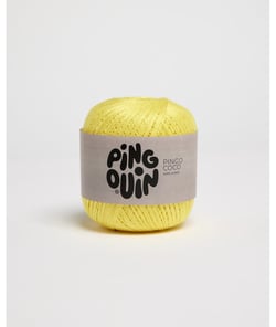 Cotons à crocheter PINGO COCO - Pingouin - Certifié Oeko-Tex Jaune (JAUNE TONIC)
