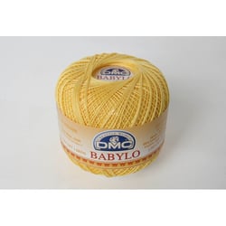 Fil à crocheter Babylo Gross. 10 - Col. 743 - Jaune de Naples