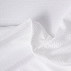 Tissu Antidérapant Doris dessous de tapis pois en relief Blanc