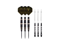 Jeu de 3 fléchettes pro Wind pointe acier - 24gr - Coloris or - 1001Jouets