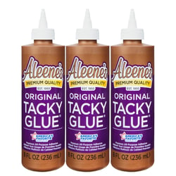 Colle multi-usages Aleene's Original Tacky Glue - Liquide - Blanche transparente - Bouteille 236ml 3pcs