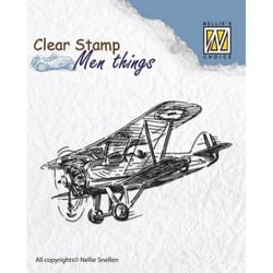 Tampon transparent scrapbooking Nellie's choice PLANEUR 004
