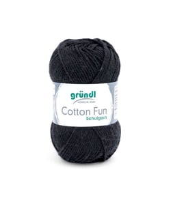 Fil à tricoter COTTON FUN - Gründl - certifié Oeko-Tex 16 Noir