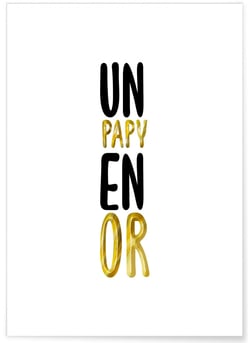 Affiche Papy en Or | A3 : 29,7x42cm