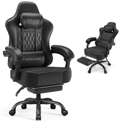 Chaise gaming ergonomique - GTPLAYER - tissu noir